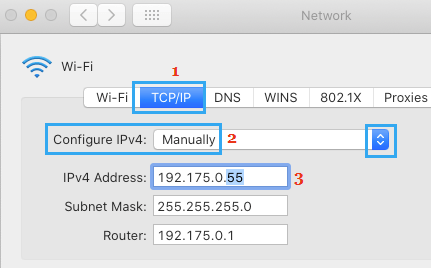 Cambiar su dirección IP en Mac