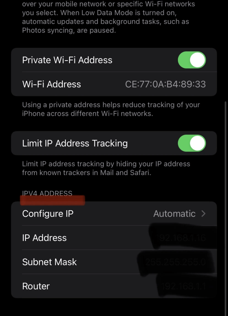 Cambia tu dirección IP en iPhone
